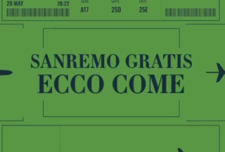 Al via il contest per assistere 'gratis' al Festival di Sanremo